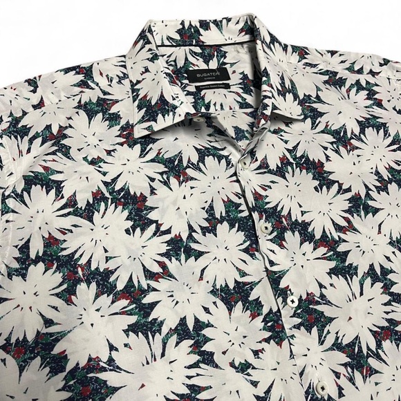 Bugatchi Other - Bugatchi Mens XXL Short Sleeve Button Down Shirt Abstract Pattern Classic Fit